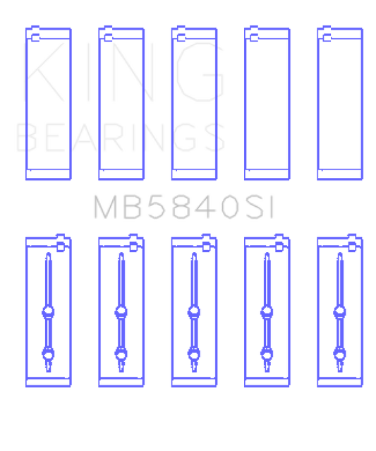 King Engine Bearings Chrysler/Dodge Gen 3 Hemi 5.7/6.1/6.4 (Size +1.0mm) Main Bearing Set