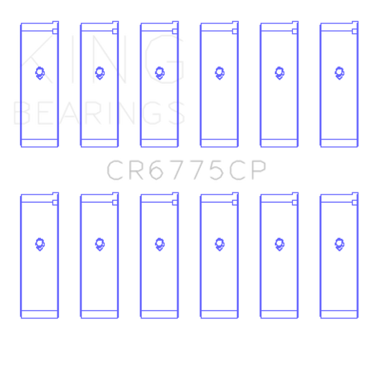 King Engine Bearings 01-06 Nissan 3.5L VQ35DE Connecting Rod Bearing Set (6 Pairs)