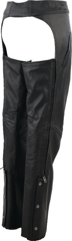 Kuryakyn Leather By River Road Plains Leather Chaps Black Womens - Small