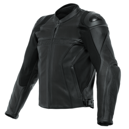 Dainese Racing 4 Leather Jacket Perforated Black/Black/Black Size - 56