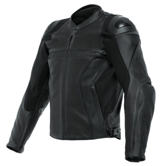 Dainese Racing 4 Leather Jacket Perforated Black/Black/Black Size - 56