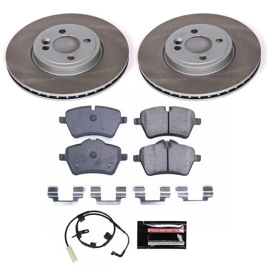 Power Stop 07-10 Mini Cooper Front Semi-Coated Rotor Kit