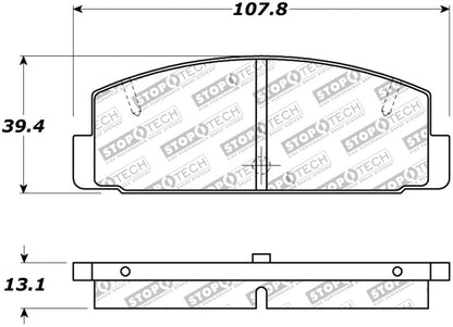 StopTech Street Touring 89-95 Mazda RX7 / 03-05 Mazda 6 Rear Brake Pads