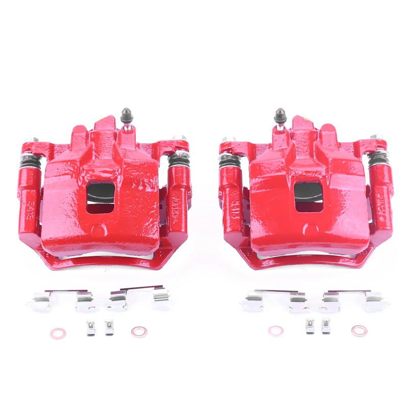 Power Stop 98-02 Chevrolet Prizm Front Red Calipers w/Brackets - Pair