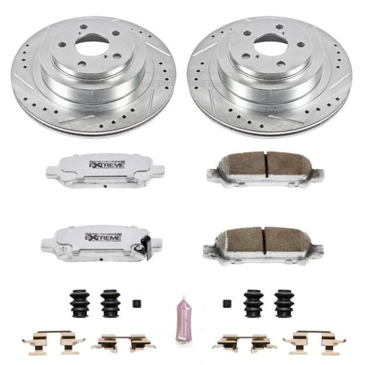 Power Stop 05-09 Subaru Legacy Rear Z26 Street Warrior Brake Kit