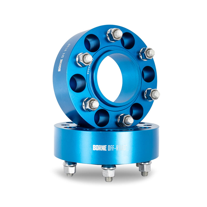 Borne Off-Road Wheel Spacers 5x150 110.1 50 M14 Blue