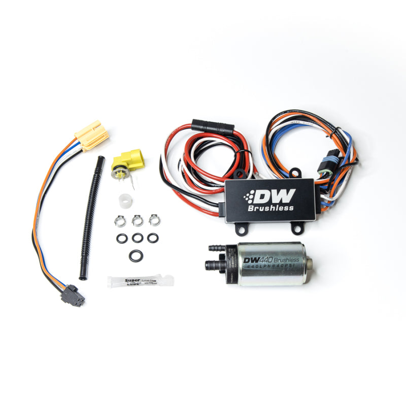 DeatschWerks 16+ Chevy Camaro 440lph In-Tank Brushless Fuel Pump w/9-0902 Instl kit/C102 Controller