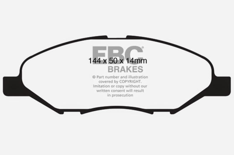 EBC 09-11 Nissan Versa 1.6 Greenstuff Front Brake Pads