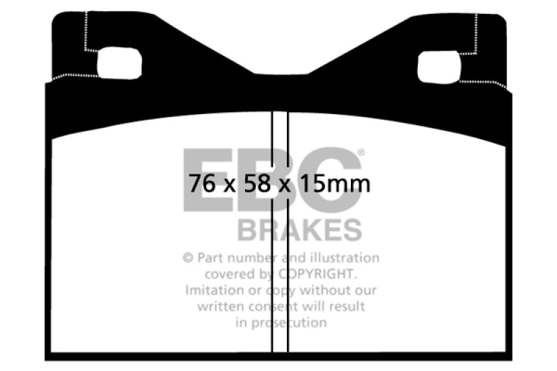 EBC 71-75 Ferrari 365 GTBB 4.4 Greenstuff Rear Brake Pads