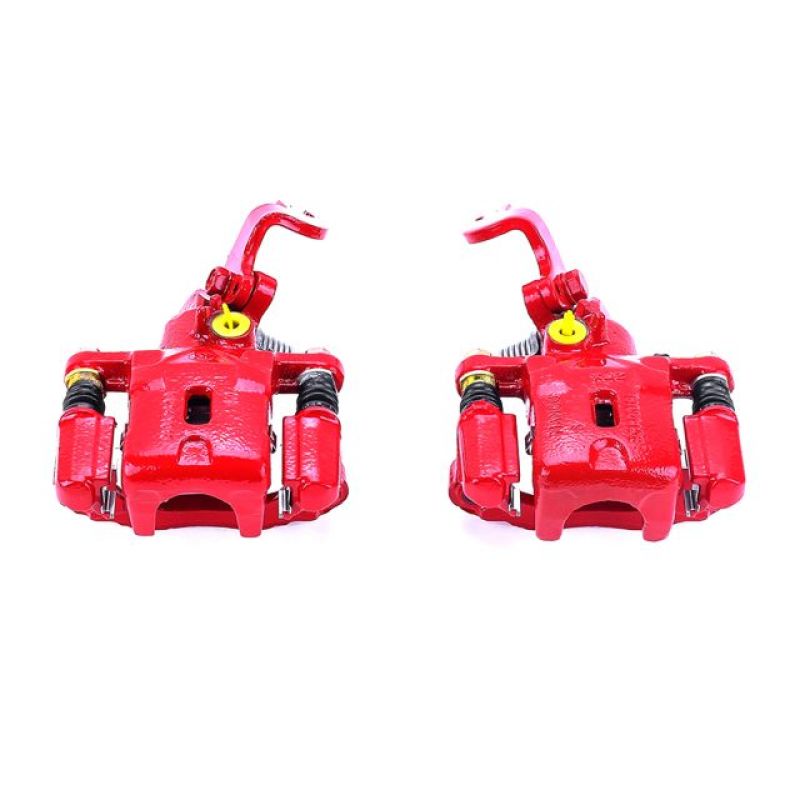 Power Stop 01-05 Hyundai Elantra Rear Red Calipers w/Brackets - Pair