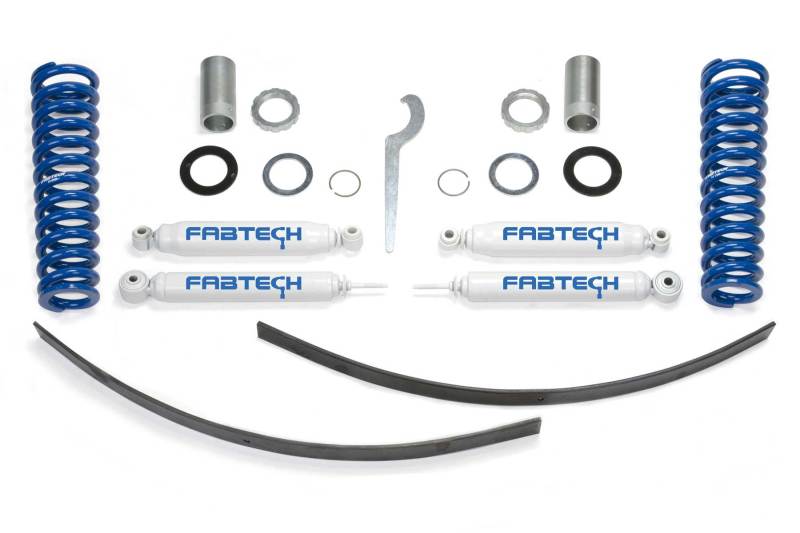 Fabtech 95.5-04 Toyota Tacoma Prnnr 6 Lug Mdls 2/4WD 0-3.5in Basic Adj C/O Sys w/Perf Rr Shks