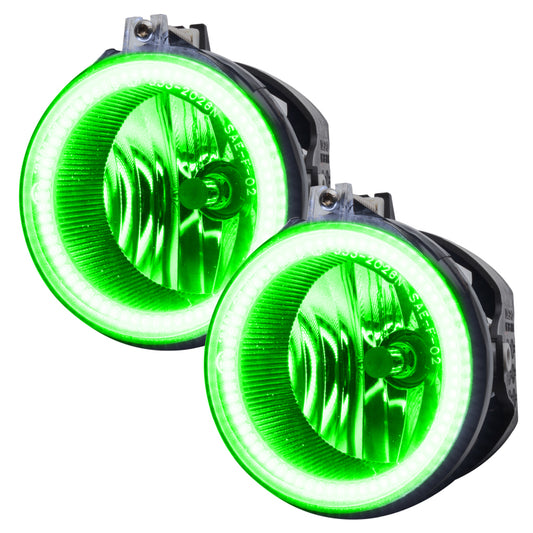 Oracle Dodge Challenger 08-14 LED Waterproof Fog Halo Kit - Green SEE WARRANTY