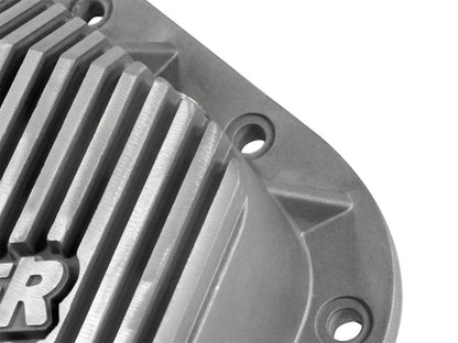 afe Front Differential Cover (Raw; Street Series); Ford Diesel Trucks 94.5-14 V8-7.3/6.0/6.4/6.7L