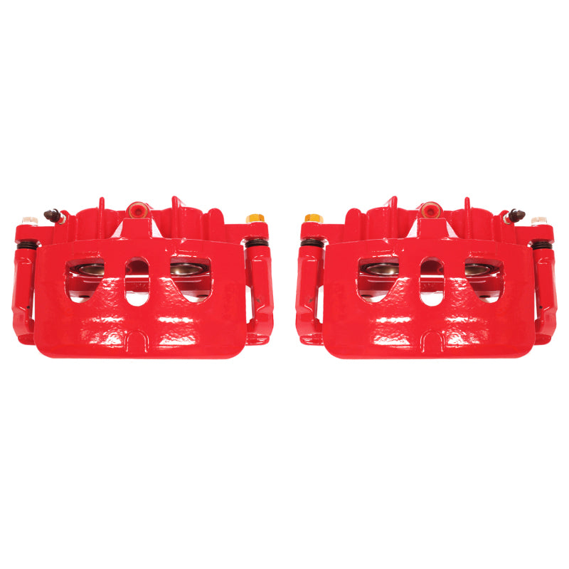 Power Stop 13-17 Ford Explorer Front Red Calipers w/Brackets - Pair