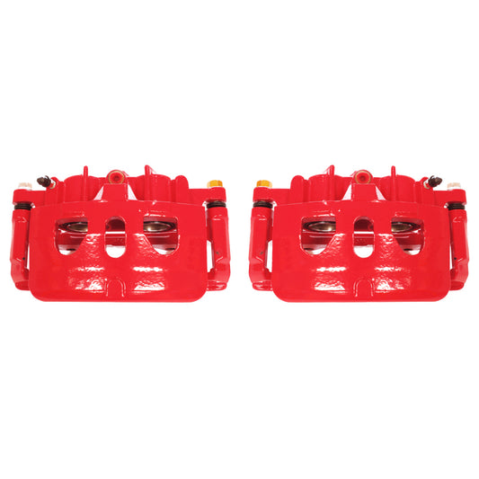 Power Stop 13-17 Ford Explorer Front Red Calipers w/Brackets - Pair