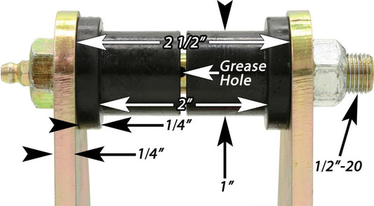 RockJock 76-86 CJ Front Tow Shackles with Hardware