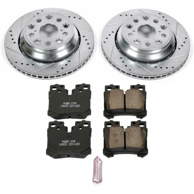 Power Stop 10-17 Lexus LS460 Rear Z23 Evolution Sport Brake Kit