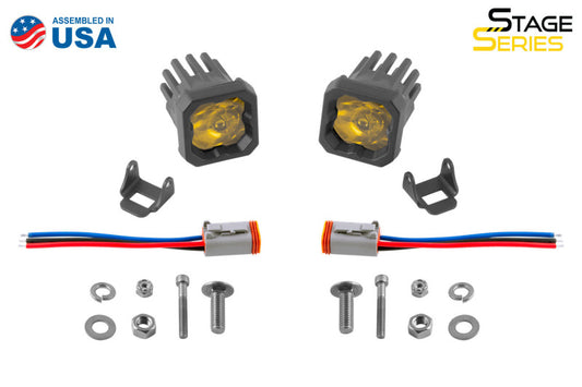 Diode Dynamics Stage Series C1 LED Pod Sport - Yellow Spot Standard ABL (Pair)