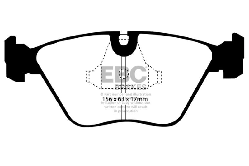 EBC 89-91 Audi 200 2.2 Turbo (ATE) Ultimax2 Front Brake Pads