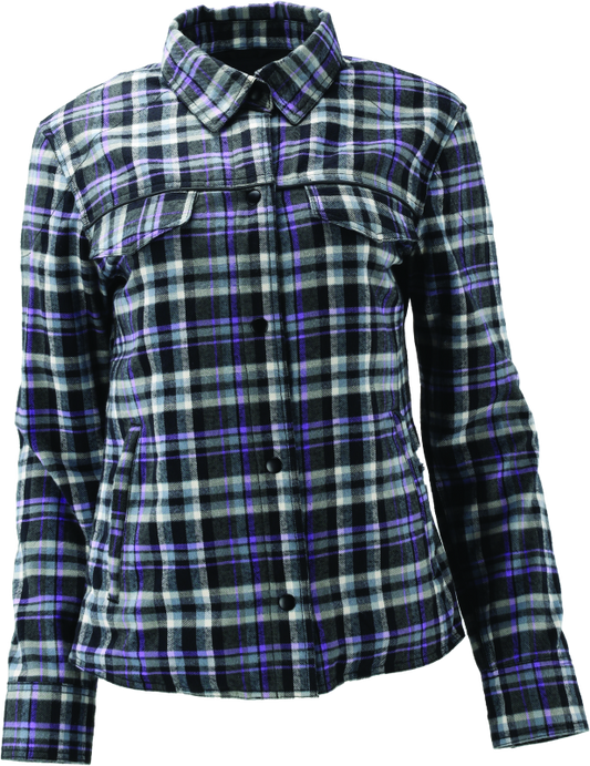 Kuryakyn Leather By River Road Cameo Flannel Moto Shirt Womens - Medium