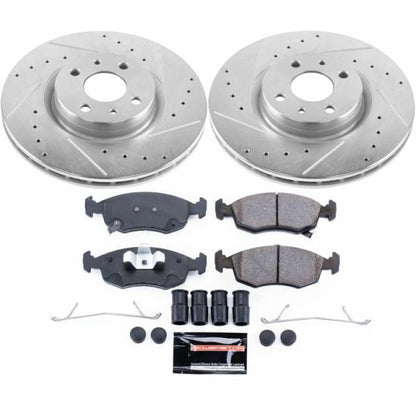 Power Stop 13-18 Fiat 500 Front Z23 Evolution Sport Brake Kit