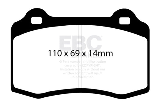 EBC 96-03 Alfa Romeo GTV 3.0 (Brembo) Ultimax2 Front Brake Pads