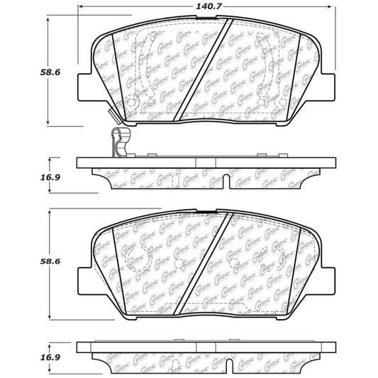 StopTech 11-15 Kia Optima Street Street Touring Front Brake Pads