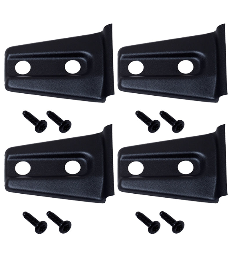 Kentrol 07-18 Jeep Wrangler JK Door Hinge Overlays 4 Pieces 2 Door - Textured Black