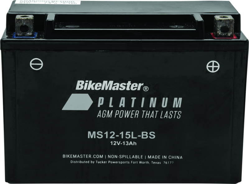 BikeMaster AGM Battery - MS12-15L-BS