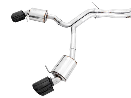 AWE Tuning Audi B9 RS 5 Sportback Touring Edition Exhaust-Non Resonated- Diamond Black RS Style Tips - Precision R