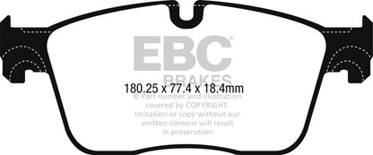 EBC 2017+ Jaguar F-Pace Ultimax2 Front Brake Pads (Use w/ 13.8in Rotors)