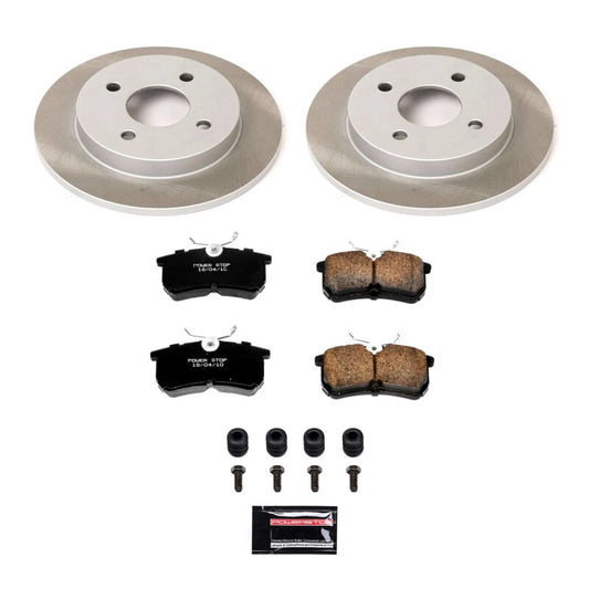 Power Stop 01-07 Ford Focus Rear Semi-Coated Rotor Kit