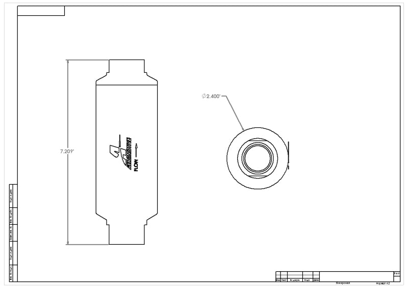 Aeromotive In-Line Filter - (AN-12 ORB) 10 Micron Microglass Element