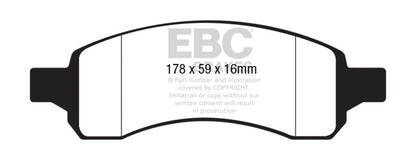 EBC 09-17 Chevy Traverse Ultimax2 Rear Brake Pads