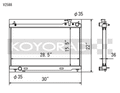 Koyo 03-07 Infiniti G35 Coupe / 03-06 G35 Sedan VQ35DE (MT) Radiator