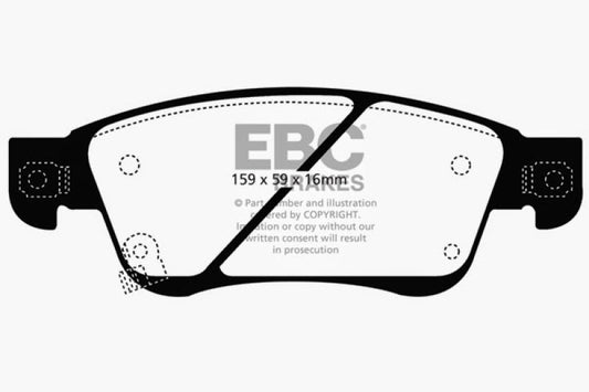 EBC 11-13 Infiniti G25 2.5 Yellowstuff Front Brake Pads