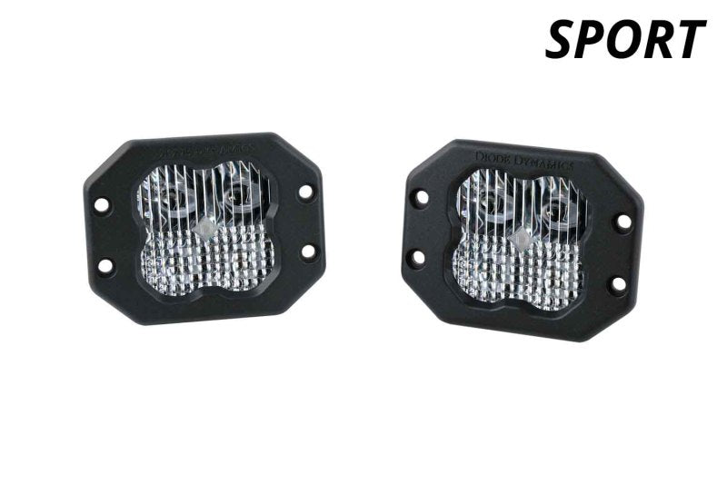 Diode Dynamics SS3 Sport ABL - White Flood Flush (Pair)