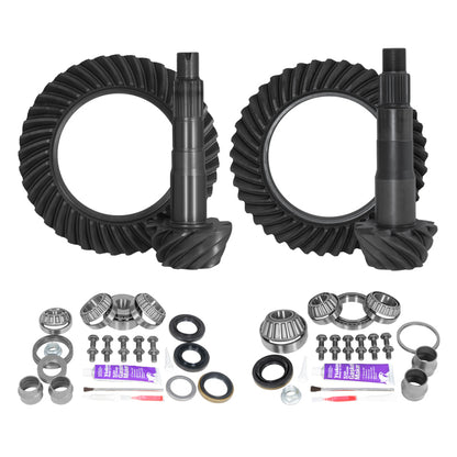 Yukon Ring & Pinion Gear Kit Front & Rear for Toyota 8.2/8IFS Diff (w/Factory Locker) 4.56 Ratio