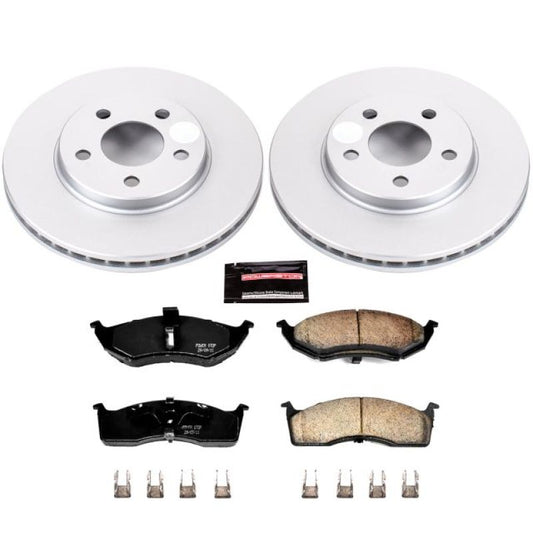 Power Stop 00-05 Dodge Neon Front Z17 Evolution Geomet Coated Brake Kit