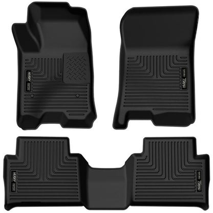 Husky Liners 2023 Chevrolet Colorado/GMC Canyon WeatherBeater Front & 2nd Seat Floor Liners - Black