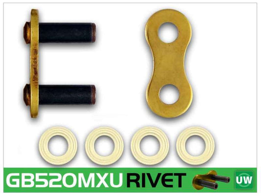 RK Chain GB520MXU-RIVET - Gold