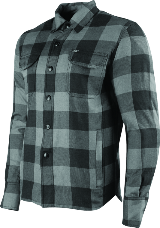 Speed and Strength True Grit Armored Moto Shirt Grey - 3XL