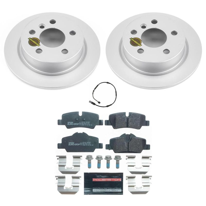 Power Stop 14-19 Mini Cooper Rear Euro-Stop Brake Kit