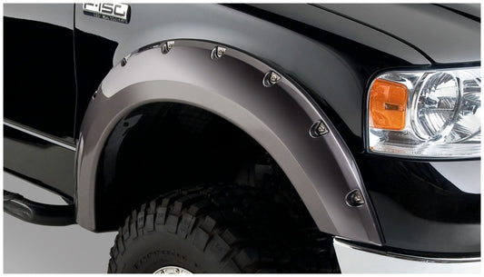 Bushwacker 04-08 Ford F-150 Pocket Style Flares 2pc - Black