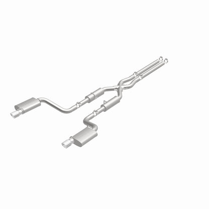 MagnaFlow 11-12 Dodge Charger SRT-8 Hemi Dual Split Rear Exit Stainless Cat-Back Performance Exhaust