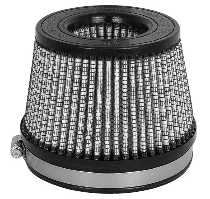 aFe MagnumFLOW Dry S Air Filter 5in. F x 5-3/4in. B x 4-1/2in. T (INV) x 3-1/2in. H - Precision R