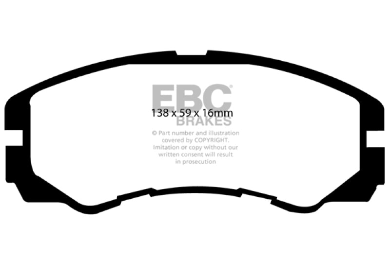 EBC 96-98 Acura SLX 3.2 Ultimax2 Front Brake Pads