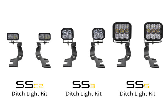 Diode Dynamics Stage Series Ditch Light Kit for 2019-Present Ram SS3 - Yellow Pro Combo