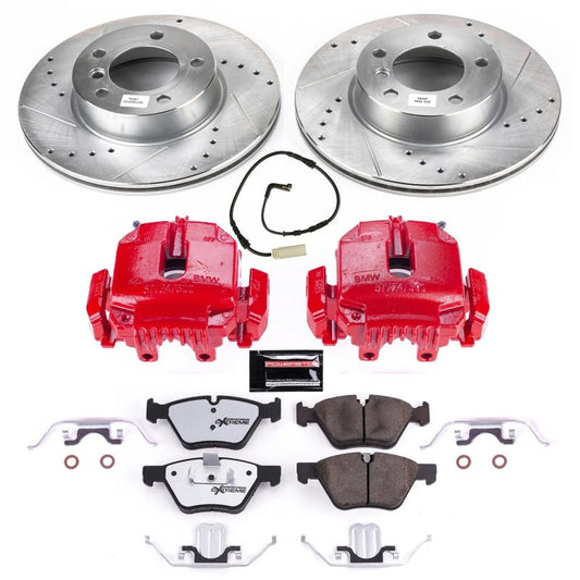 Power Stop 2006 BMW 325i Front Z26 Street Warrior Brake Kit w/Calipers