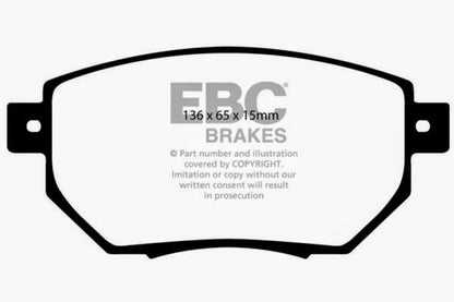 EBC 03-05 Infiniti FX35 3.5 Greenstuff Front Brake Pads